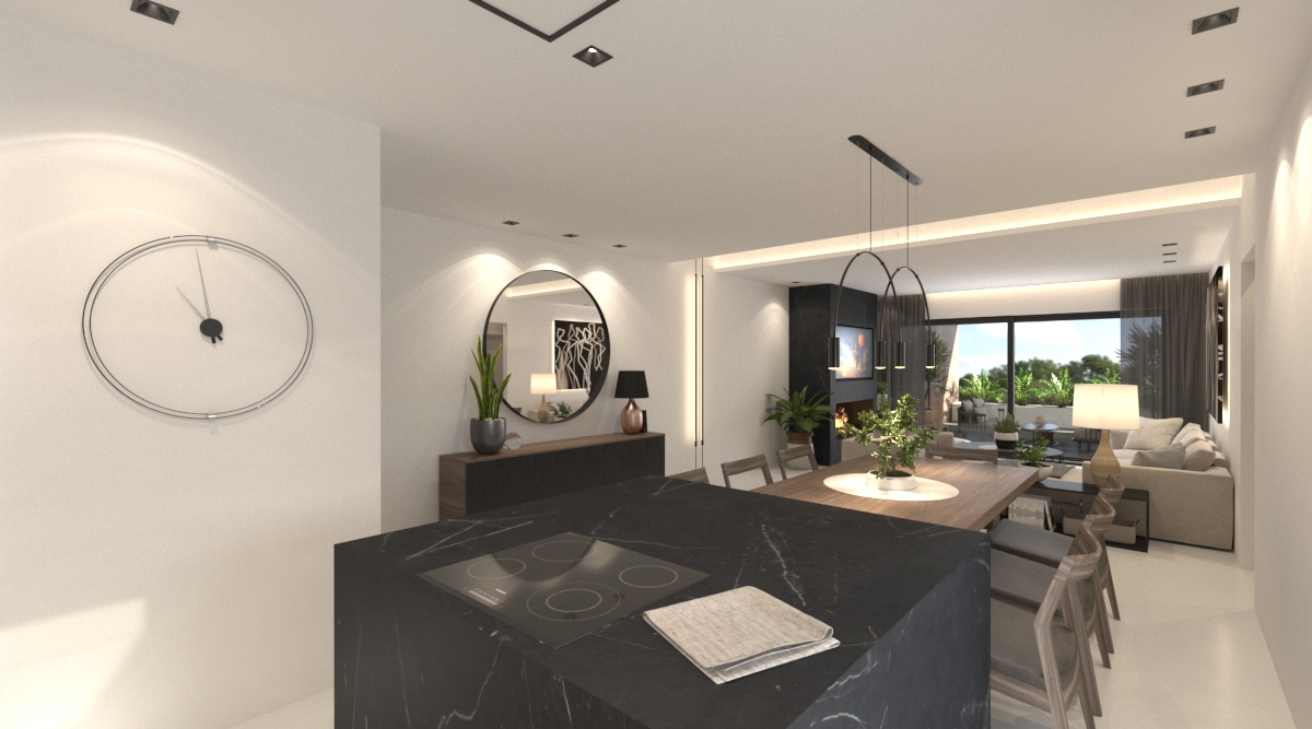 Moody Minimalist Interior Depth Shadow